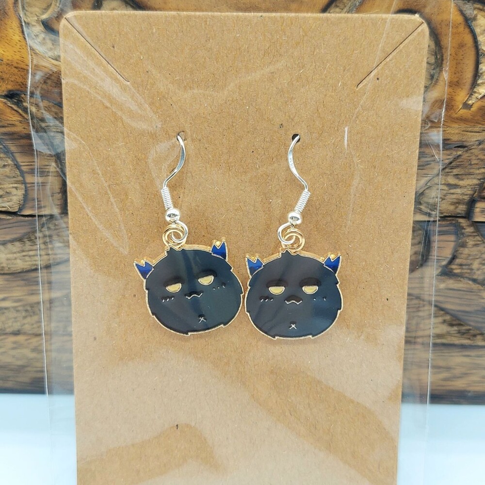 Cute Monster Earrings Halloween Earrings Black